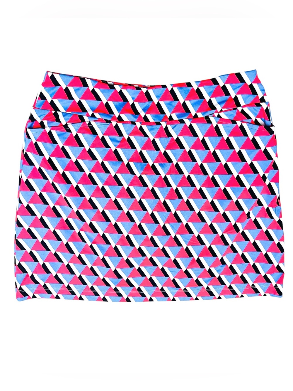 Tail Activewear Skirt Skort Neon/Coral Lilac Geo Pull On Pockets Golf Tennis S - Picture 2 of 9